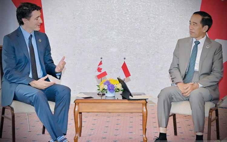 Presiden Jokowi dan PM Trudeau Bahas Kerja Sama Ekonomi hingga Myanmar