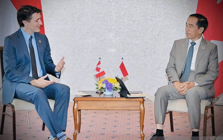 Jokowi dan PM Trudeau Bahas Kerja Sama Ekonomi hingga Myanmar