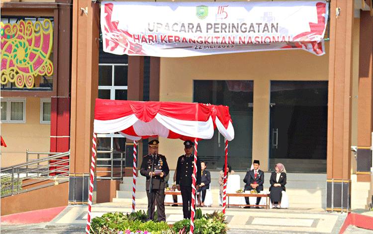 Kapolres Pulang Pisau Pimpin Upacara Harkitnas ke-115