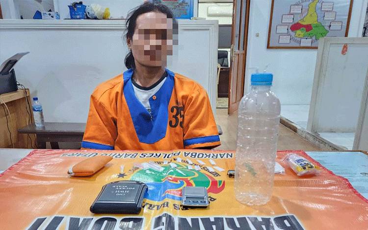 Polsek Montallat Ringkus Pengedar Sabu di Jalan Houling PT PAMA, Barbuk 4,98 Gram Diamankan