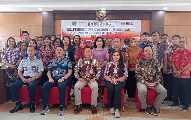 Setda Barito Timur Sosialisasikan Kebijakan Penilaian Indeks Tata Kelola Pengadaan