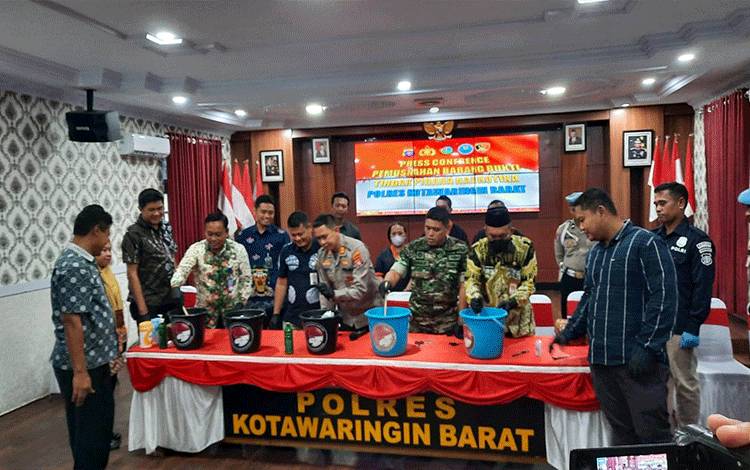 VIDEO: Polres Kobar Musnahkan Barbuk Sabu 5 Kg dan Pil Ekstasi Senilai Miliaran Rupiah