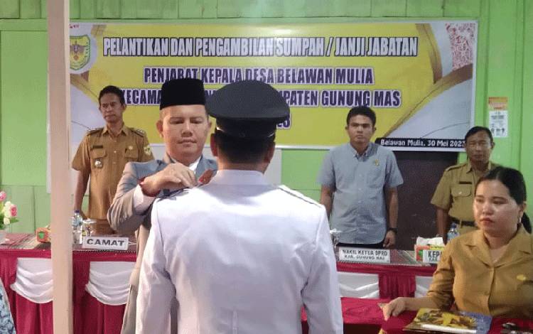 Bupati Gunung Mas Minta Pejabat Kepala Desa Belawan Mulia Jangan Salah Gunakan Wewenang