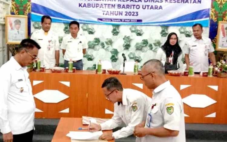 Memasuki Purna Tugas, Kadis Kesehatan Barito Utara Laksanakan Sertijab