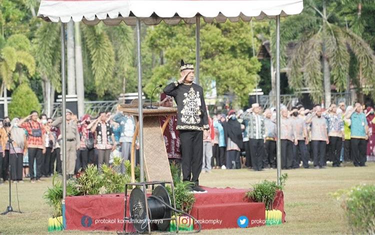 Wali Kota Palangka Raya Pimpin Upacara Hari Lahir Pancasila