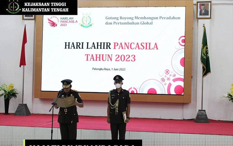 Kajati Kalteng Pimpin Upacara Peringatan Hari Lahir Pancasila, ini Katanya