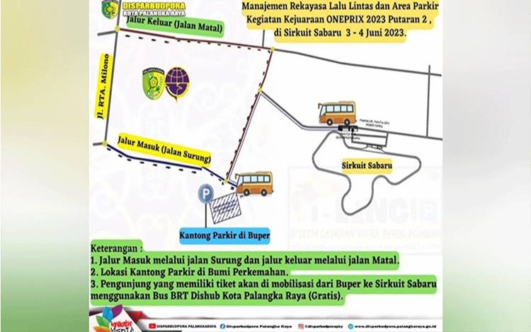 Rekayasa Lalu Lintas One Prix, Masuk Lewat Jalan Surung