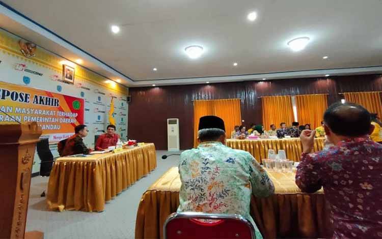 Tingkat Kepuasan Masyarakat Terhadap Pemkab Lamandau Baik
