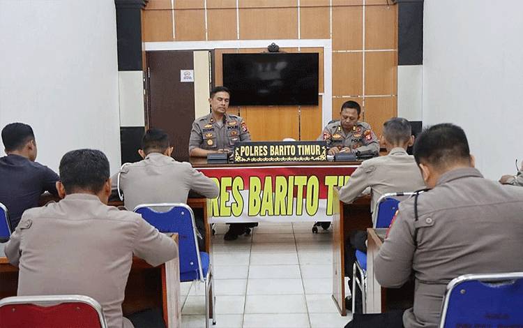 Polres Barito Timur Rapat Finalisasi Lomba HUT Bhayangkara ke-77