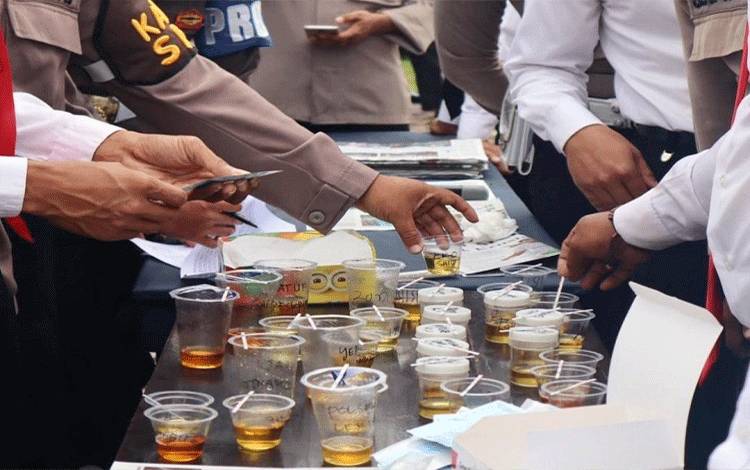 Seluruh Personel Polres Lamandau di Tes Urine