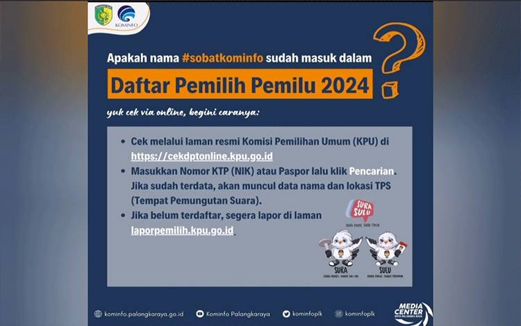 Tiga Langkah Cek Daftar Pemilih Pemilu