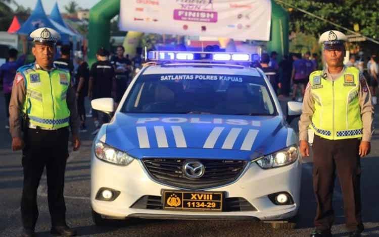 Satlantas Polres Kapuas Lakukan Pengawalan Kegiatan Fun Run 5K?