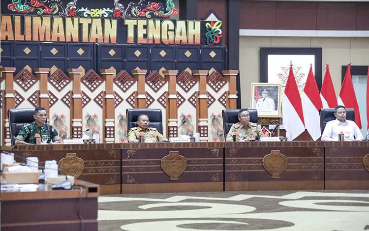 Sekda Kalteng Ikut Rakor Pengendalian Inflasi Bersama Mendagri