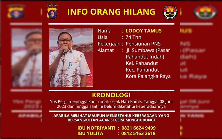 Jasad Ditemukan di Kapuas Informasinya Lodoy Tamus yang Dilaporkan Hilang di Palangka Raya