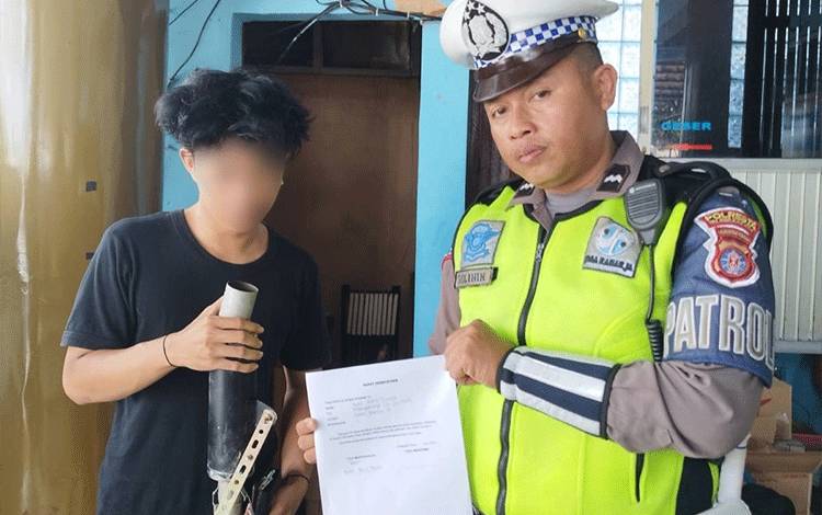Polresta Palangka Raya Jaring 4 Kendaraan Knalpot Brong