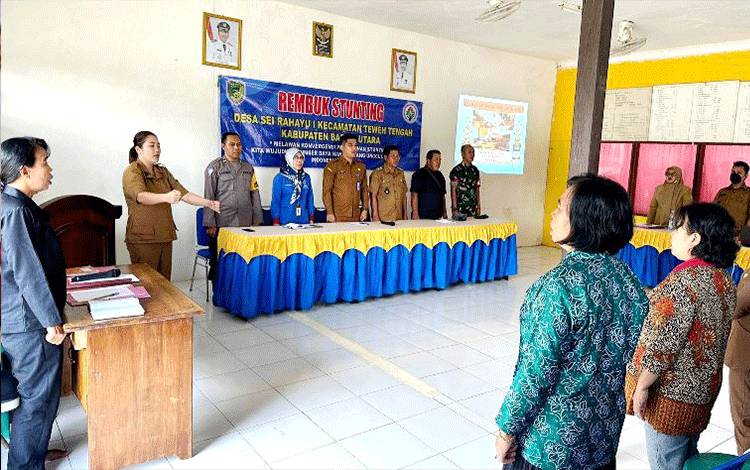 Guna Percepatan Penurunan Stunting, Desa Sei Rahayu I Rembuk Stunting