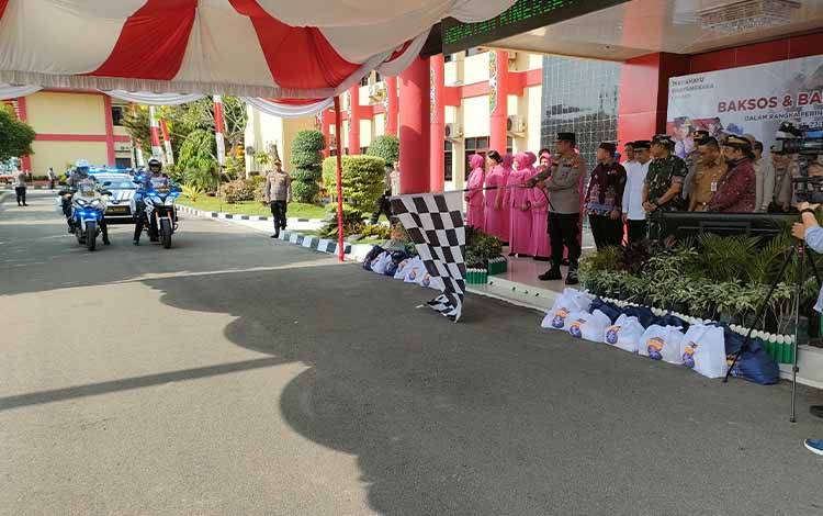Polda Kalteng Salurkan 14 Ribu Paket Sembako