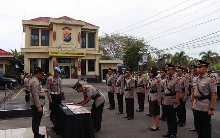 Polres Kotim Gelar Sertijab, Beberapa Pejabat Polres Berganti