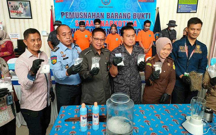BNNP Kalteng Musnahkan 1,2 Kilogram Narkotika