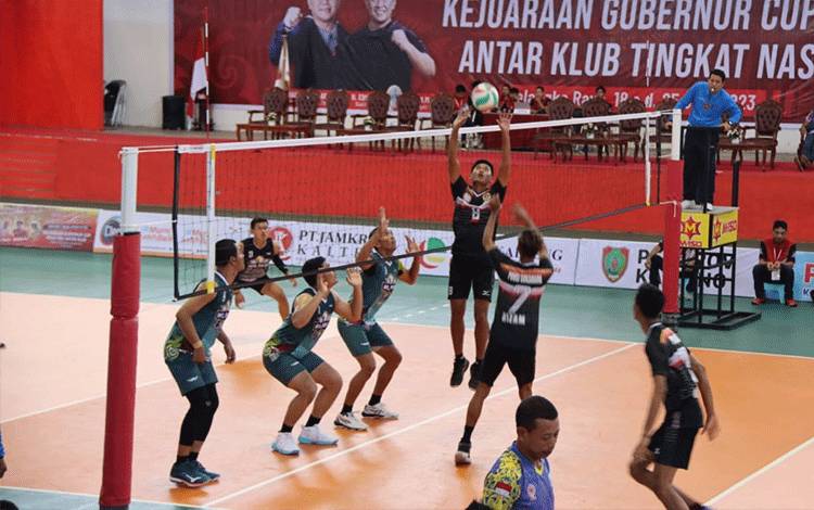 Puluhan Tim Meriahkan Turnamen Voli Kecamatan Tanah Siang