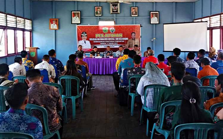 DPMD Pulang Pisau Gelar Pelatihan Tata Kelola BUMDes Di Kecamatan Pandih Batu