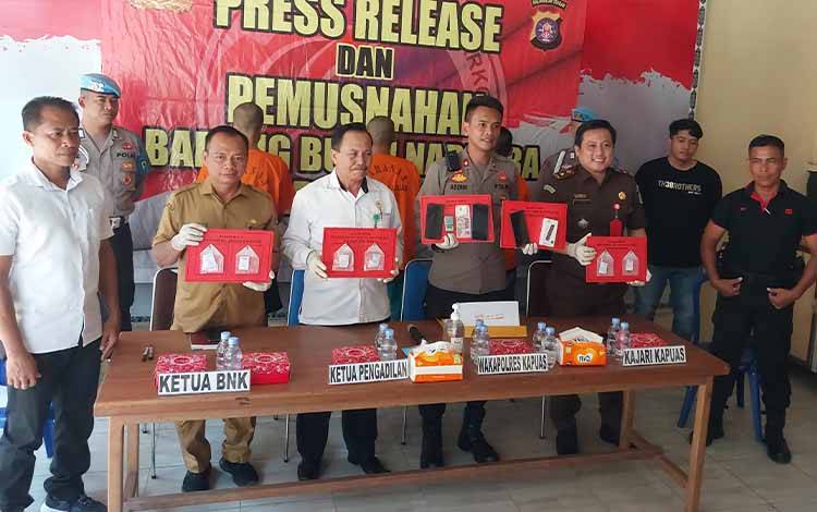 Selama Operasi Antik 2023, Satresnarkoba Polres Kapuas Ungkap 9 Kasus