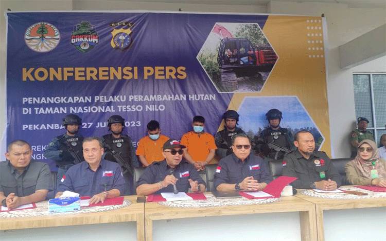KLHK Tangkap Dua Perambah Taman Nasional Tesso Nilo Riau