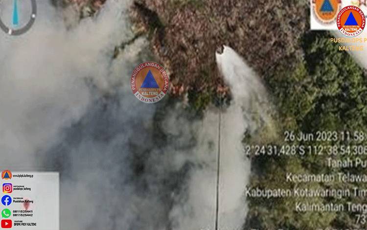 BPBPK Kalteng Catat 23,651 Ha Lahan Terbakar Dalam 24 Jam Terakhir