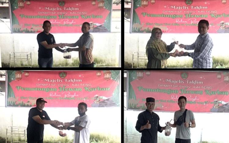 DPMPTSP Kalteng Warnai Idul Adha dengan Berbagi