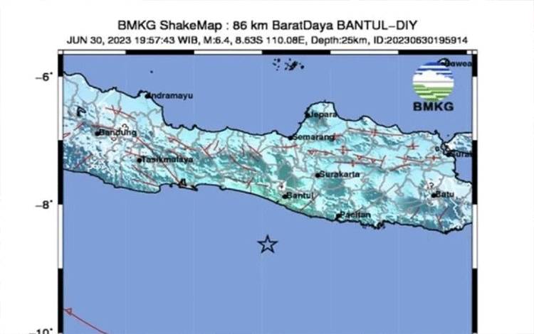 BMKG: Terjadi 44 Kali Gempa Susulan Usai Gempa M 6,4 di Selatan DIY