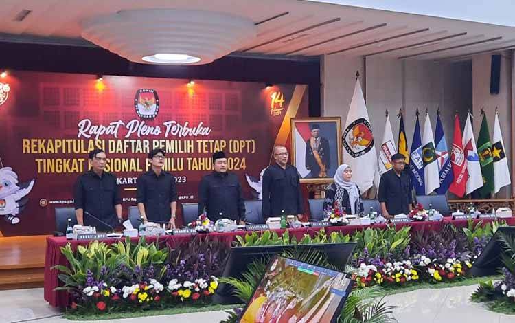KPU RI Tetapkan 204.807.222 DPT Pemilu 2024