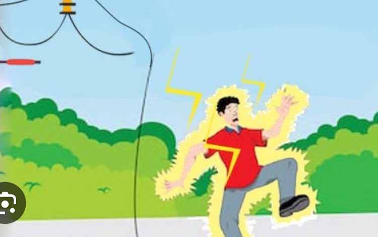 3 Pekerja Tersengat Listrik saat Mendirikan Tiang Kabel Indosat di Buntok