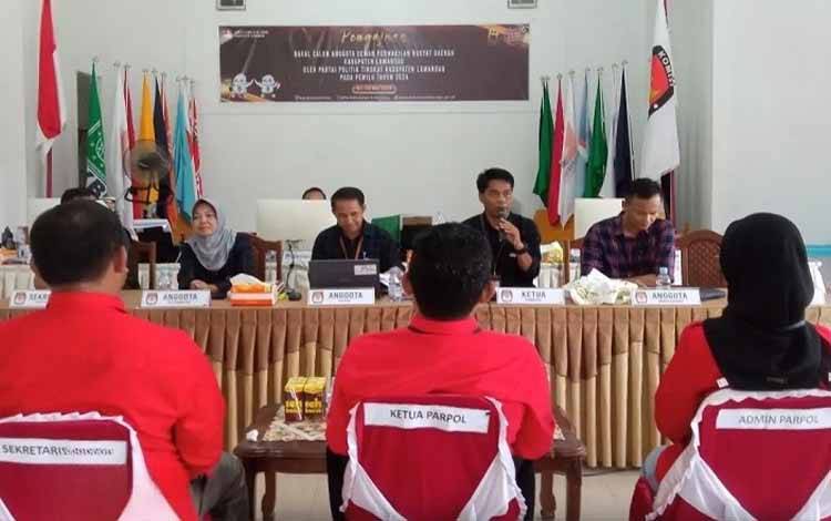 KPU Lamandau Segera Umumkan Daftar Caleg Pemilu 2024