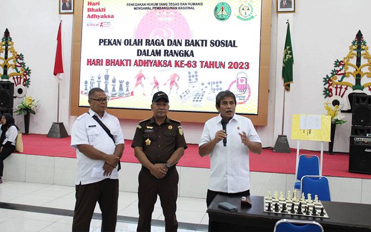 Kejati Kalteng Gelar Pekan Olahraga Dalam Rangka ini
