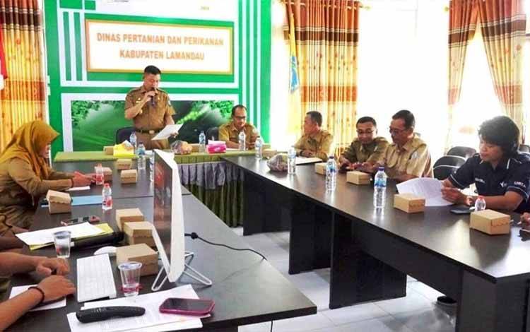 Distakan Lamandau Gelar Rakor Pengawasan Pupuk  ?