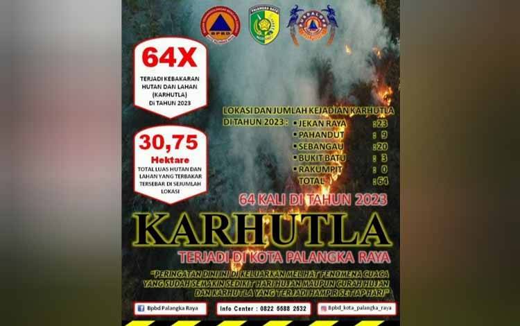 Tim Reaksi Cepat Catat Ada Puluhan Kejadian Karhutla di Palangka Raya?