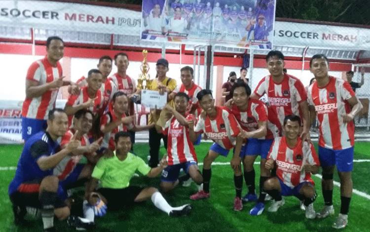 Manggala Agni Juarai Turnamen Mini Soccer Antar Instansi di Katingan