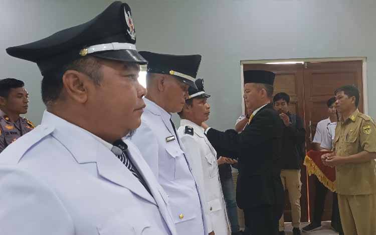 Bupati Gunung Mas Lantik 3 Pj Kepala Desa