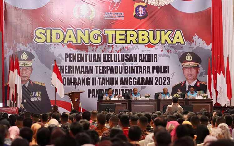 Suasana Haru Warnai Sidang Terbuka Kelulusan Penerimaan Bintara Polri di Kalteng