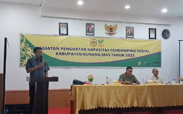 Pemkab Gunung Mas Gelar Penguatan Kapasitas Pendampingan Sosial