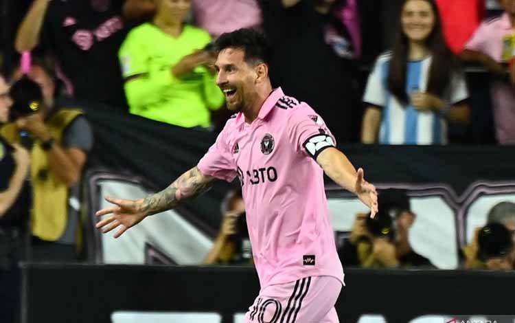 Messi Cetak Gol Kemenangan di Laga Perdananya Bersama Inter Miami