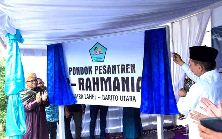 Bupati Barito Utara Resmikan Pondok Pesantren Ar Rahmaniah Muara Lahei