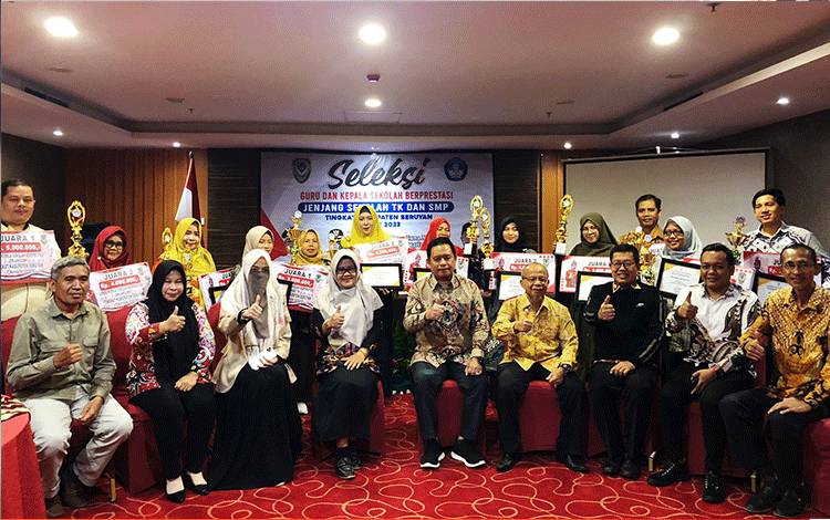 Ini Pemenang Seleksi Guru dan Kepala Sekolah Berprestasi Jenjang TK dan SMP di Seruyan