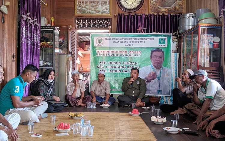 Ketua Komisi II DPRD Barito Timur Ungkap Hasil Reses Perorangan di Desa Muara Pelantau
