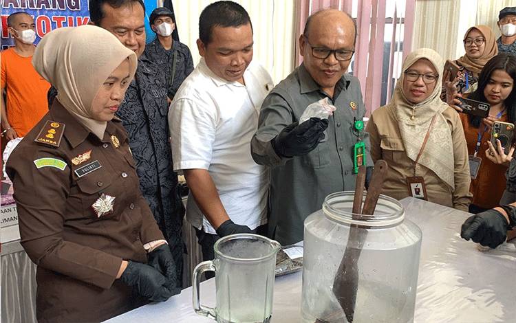 Pengedar Sabu Jaringan Sampit Gunung Mas Dibekuk BNNP Kalteng
