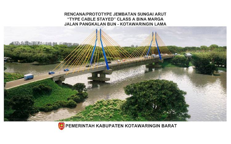 Proses Melengkapi Syarat Teknis Jembatan Cable Stayed Sungai Arut Terus Dilakukan Sebelum Masuk Dalam Sidang KKJTJ