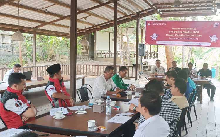 KPU Gunung Mas Gelar Rakor Pra Pencermatan DCS