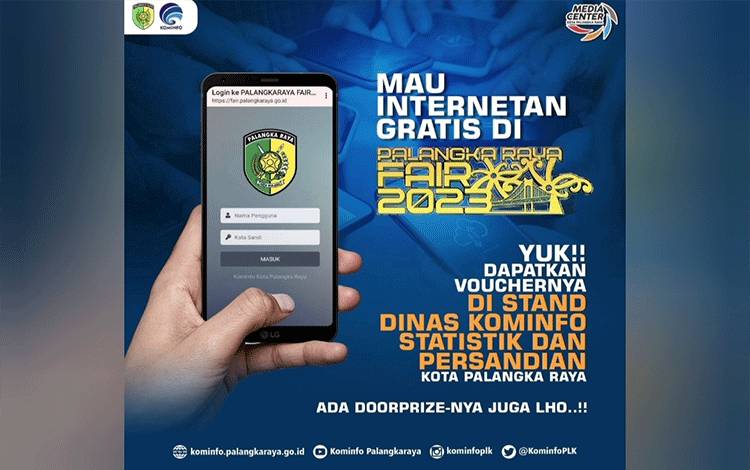 Mau Internetan Gratis, Kunjungi Stand Diskominfo SP di Palangka Raya Fair