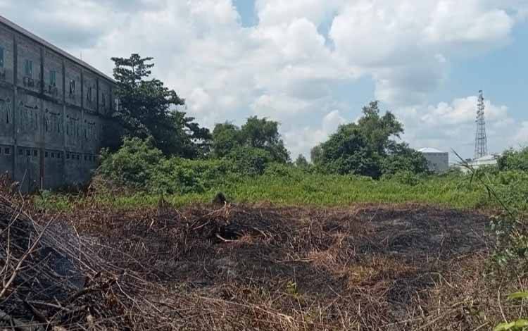 Kebakaran Lahan di Tengah Kota Diduga Sengaja Dibakar