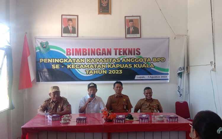 Plt Bupati Kapuas Hadiri Bimtek Peningkatan Kapasitas Anggota BPD